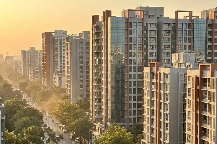 Ahmedabad residential skyline